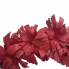 Red leather flower crown.