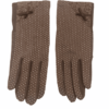 Brown Polka Gloves