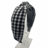 Busy Lizzie Headband (Black gingham)
