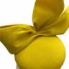Yellow side bow headpiece, perfect for a busy/patterned outfit.