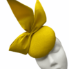 Yellow side bow headpiece, perfect for a busy/patterned outfit.