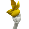 Yellow side bow headpiece, perfect for a busy/patterned outfit.