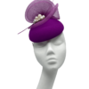 Magenta pink pillbox with stunning pearl detail.