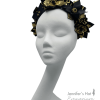 Black and gold flower crown.