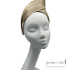 Cream/Gold ombre effect structured crown.