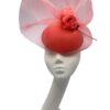 Stunning coral headpiece with beautiful flower detail.